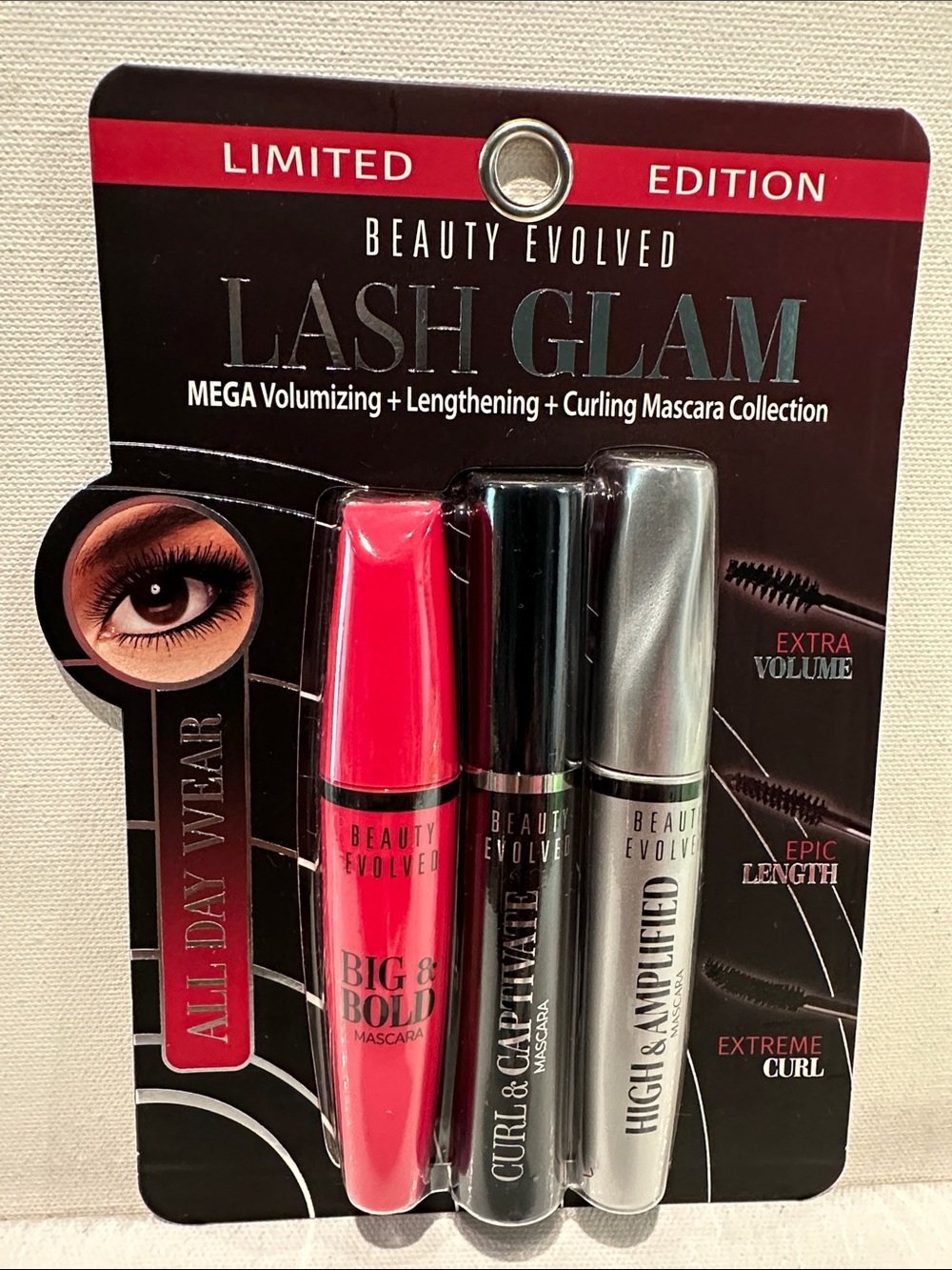 Beauty Evolved Limited Edition Lash Glam MEGA Volumizing, Lengthening, Curling.